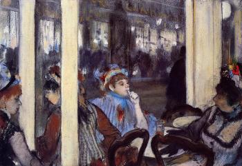 埃德加 德加 Women on a Cafe Terrace in the Evening 埃德加 德加 Women on a Cafe Terrace in the Evening